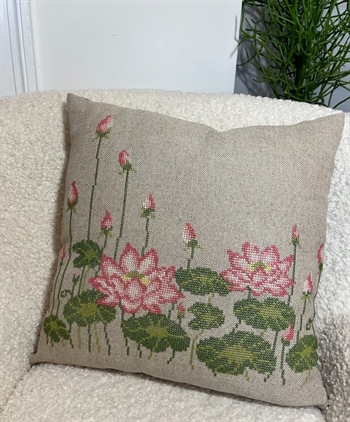 Pink Lotus Flowers Pillow